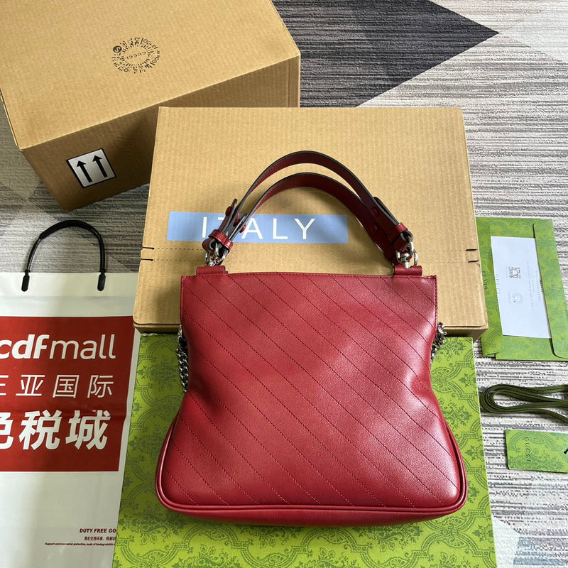 Front view of sleek statement women's handbag – women's luxury handbag