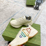 Gucci clean off-white luxury sneakers view 5 chunky sole construction