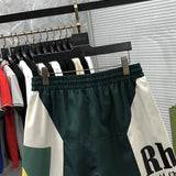 Front view of Rhude luxury clothing with streetwear-inspired cut