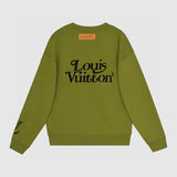 Side profile of Louis Vuitton luxury clothing with contemporary cut