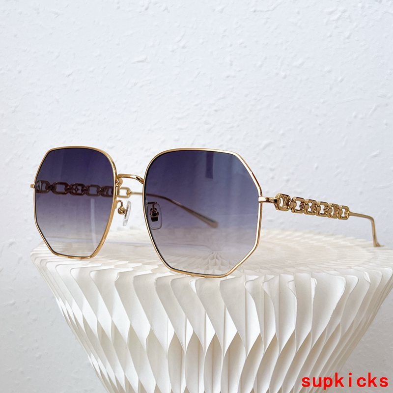 Close-up detail view of Louis Vuitton unisex sunglasses