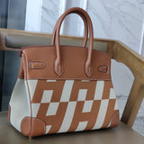 Close-up detail of understated bag design