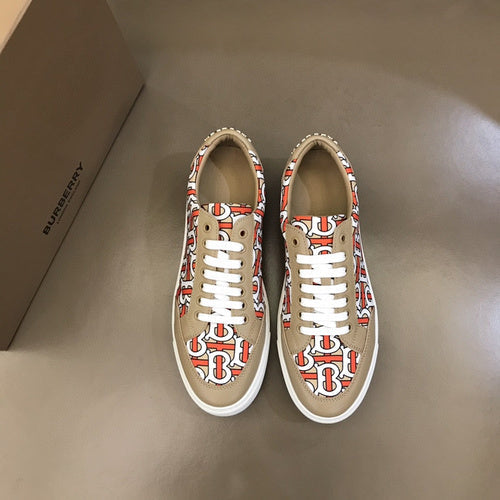Burberry Camel Slip-On Sneakers - Full Silhouette View