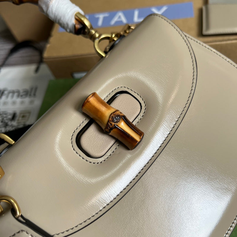 Statement bag shown from front angle