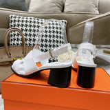 Hermès Red Bow-Detail Flats - Sole Detail View