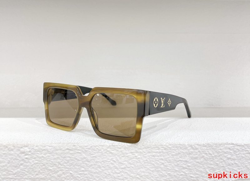 Side view of Louis Vuitton unisex sunglasses