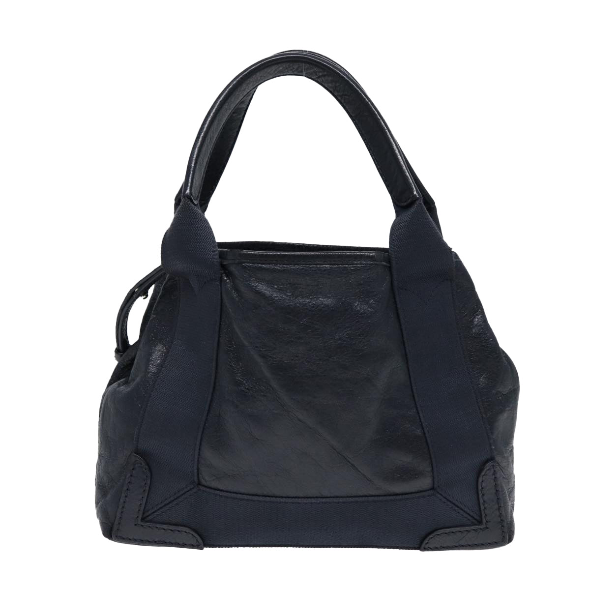 Balenciaga Navy Cabas XS Hand Bag Leather 2way Navy Silver 390346 | Luxury Canvas Tote Bag