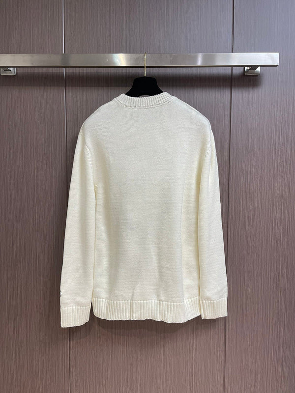 Side profile of Louis Vuitton luxury clothing with monogram-inspired silhouette