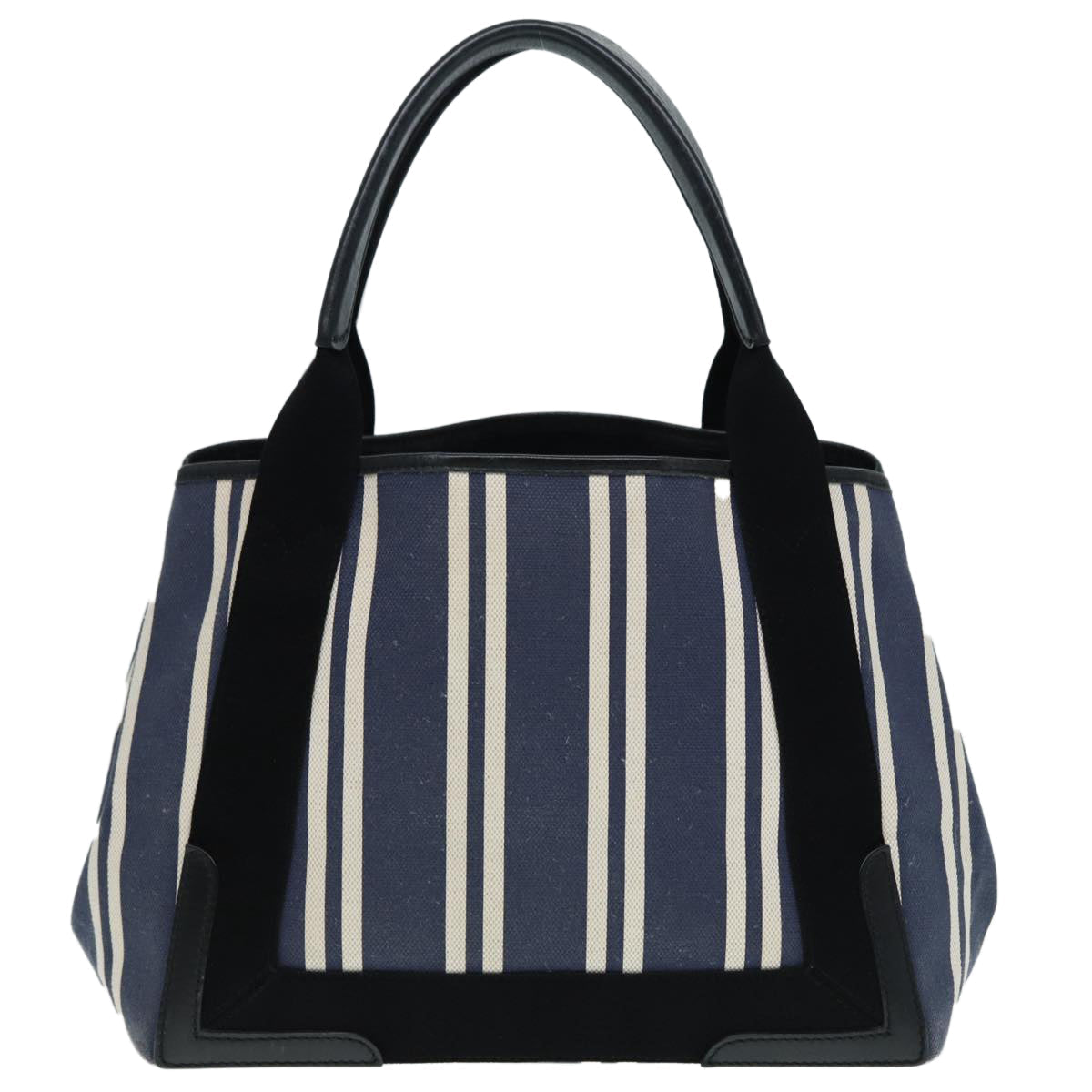 Balenciaga Navy Cabas M Hand Bag Canvas Blue Silver 339933 | Luxury Canvas Tote Bag