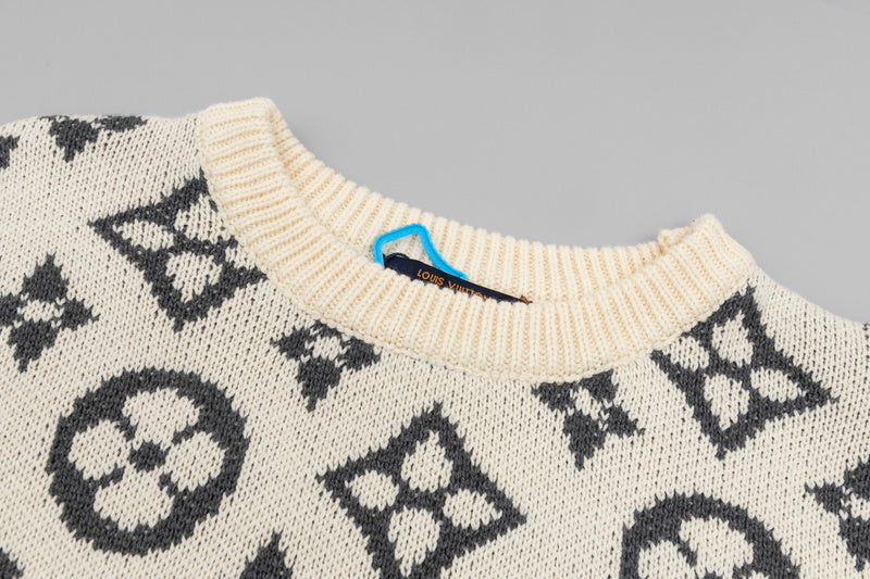 Close-up detail shot of Louis Vuitton luxury clothing with contemporary cut