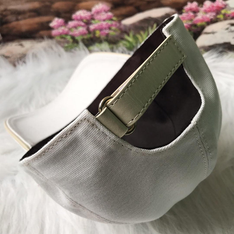 Close-up detail view of Burberry unisex cap
