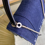 Classic Premium PU Leather Handbag - Refined Silhouette | Women's Luxury Handbag #1715 - texture close-up (image 9) of designer-inspired handbag