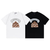 Close-up detail shot of Louis Vuitton cotton t-shirt with relaxed-fit cut
