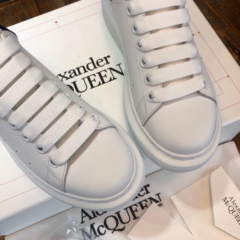 Alexander McQueen Camel High-Top Sneakers - Detail Shot of Craftsmanship