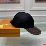 Close-up detail view of Louis Vuitton unisex cap