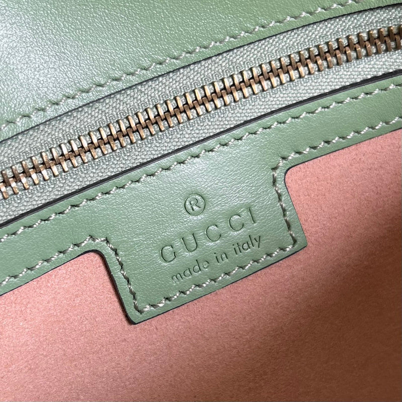 Side view of chic structured handbag