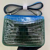 Side view of statement structured handbag