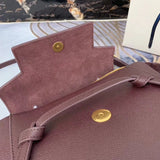 Handle and strap detail of everyday-luxe elevated women's handbag – women's statement bag
