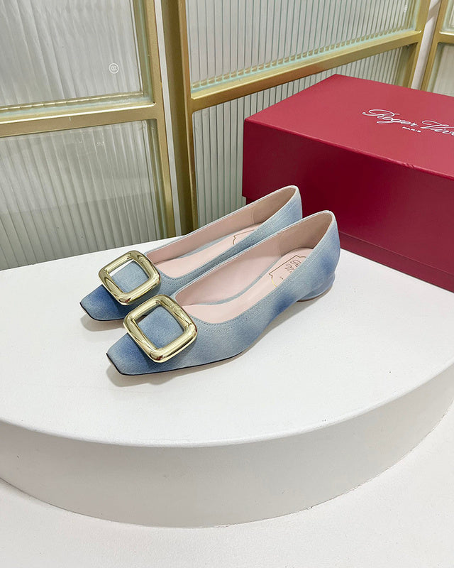 Close-up of Roger Vivier shoes craftsmanship