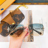 Angled view of Louis Vuitton unisex sunglasses