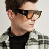 Close-up detail view of Louis Vuitton unisex sunglasses