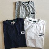 Back view of Lacoste luxury clothing with signature branding