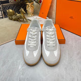 Hermès Camel Pointed-Toe Flats - Studio Shot
