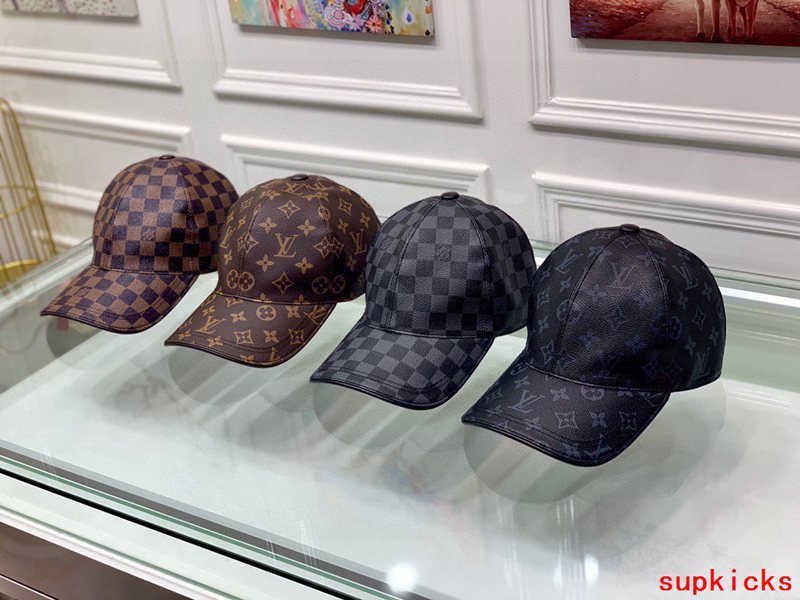 Close-up detail view of Louis Vuitton unisex cap