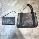 Sophisticated Vegan Leather Handbag - Versatile Everyday Design | Women's Everyday Carry Handbag #780 - texture close-up (image 9) of designer-inspired handbag