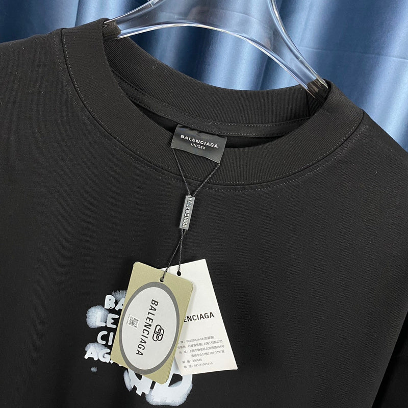Balenciaga t-shirt close-up — premium authentic designer style