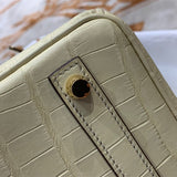 Close-up detail of refined bag design