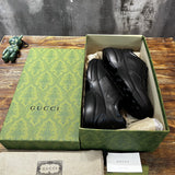 Gucci fresh white-and-black luxury sneakers view 9 signature lace-up style