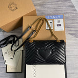 Front view of refined polished women's handbag – women's luxury accessory