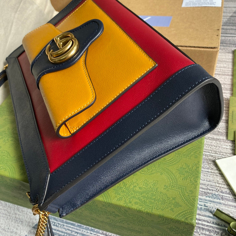 Top view of statement refined women's handbag – women's luxury accessory