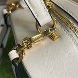 Front view of sleek structured women's handbag – women's luxury handbag