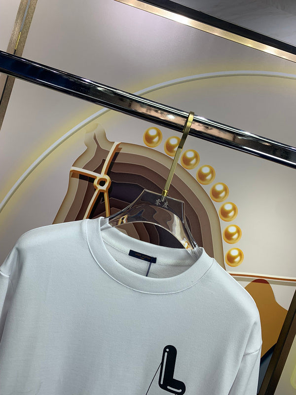 Full styled look of Louis Vuitton luxury clothing with tailored silhouette