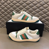 Gucci soft grey luxury sneakers view 8 bold athletic profile