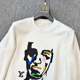 Front view of Louis Vuitton luxury clothing with tailored silhouette