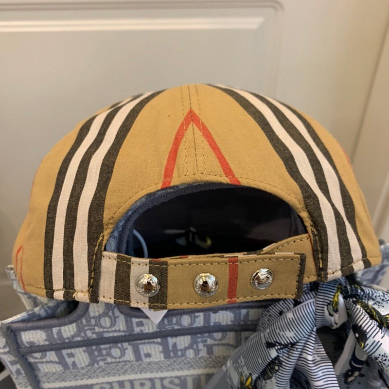 Side view of Burberry unisex cap