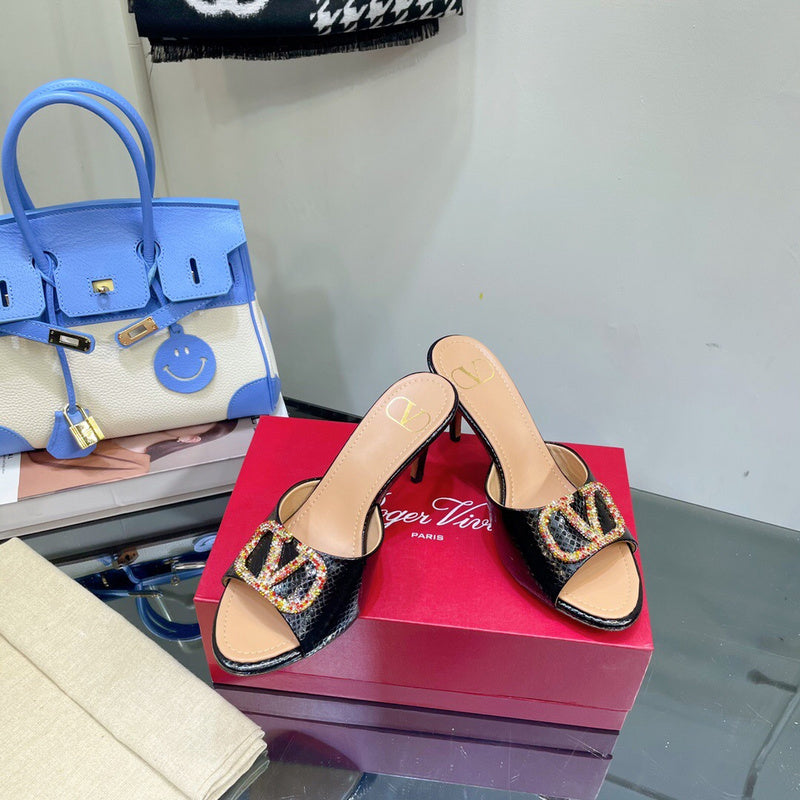 Valentino Garavani designer shoes full view