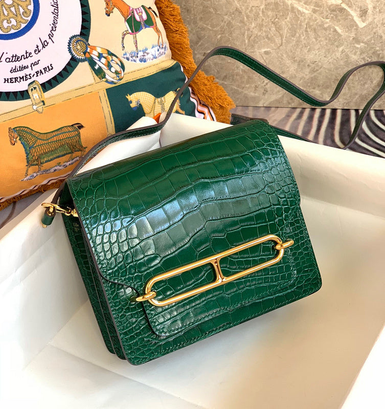Elegant bag shown from front angle