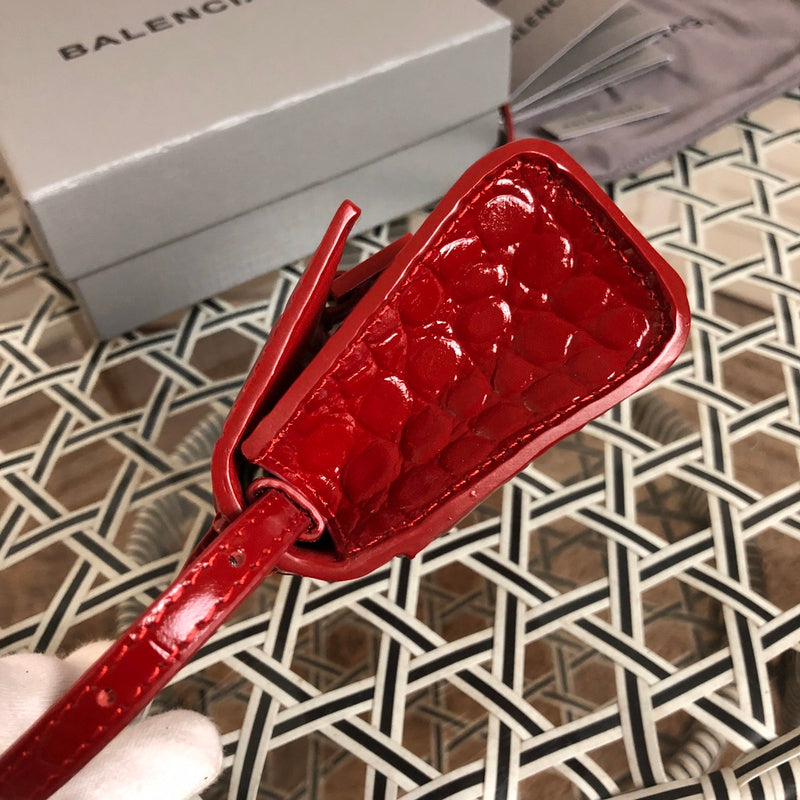 Back view of chic structured women's handbag – women's premium purse