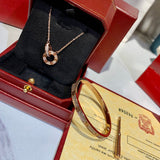 Close-up detail view of Cartier unisex jewelry piece