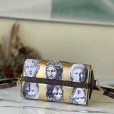 Styled lifestyle shot of modern structured women's handbag – women's premium purse