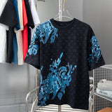 Back view of Louis Vuitton cotton t-shirt with logo-detail design