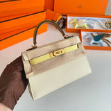 Streamlined bag shown from front angle