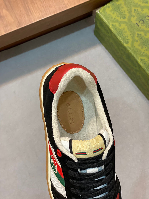 Gucci fresh white-and-black luxury sneakers view 8 sleek tonal finish