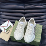 Gucci stone beige luxury sneakers view 4 premium leather build
