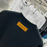 Side profile of Louis Vuitton cotton t-shirt with monogram-inspired silhouette