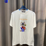 Side profile of Louis Vuitton cotton t-shirt with tailored silhouette
